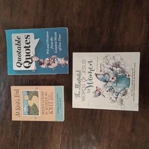 At Knits End | Illustrated Words of Jesus for Women | Quotable Quotes | 3 Books